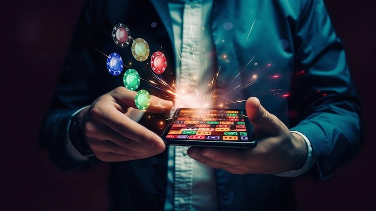 Aplikasi mobile garasislot menampilkan halaman utama dengan sportsbook Liga 1 dan permainan live casino